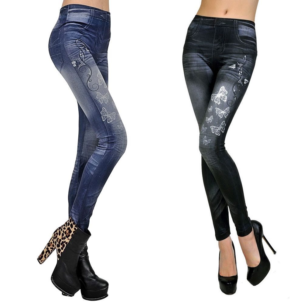 jean look leggings