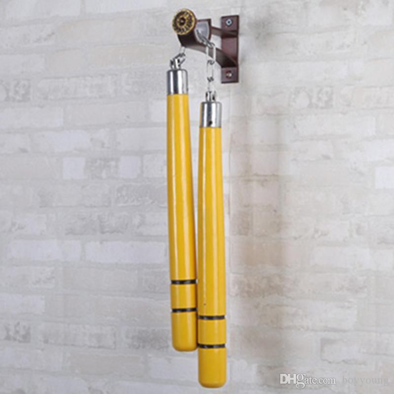 Game Of Death Nunchakus Bruce Lee Solid Wood Twisted Sticks Martial