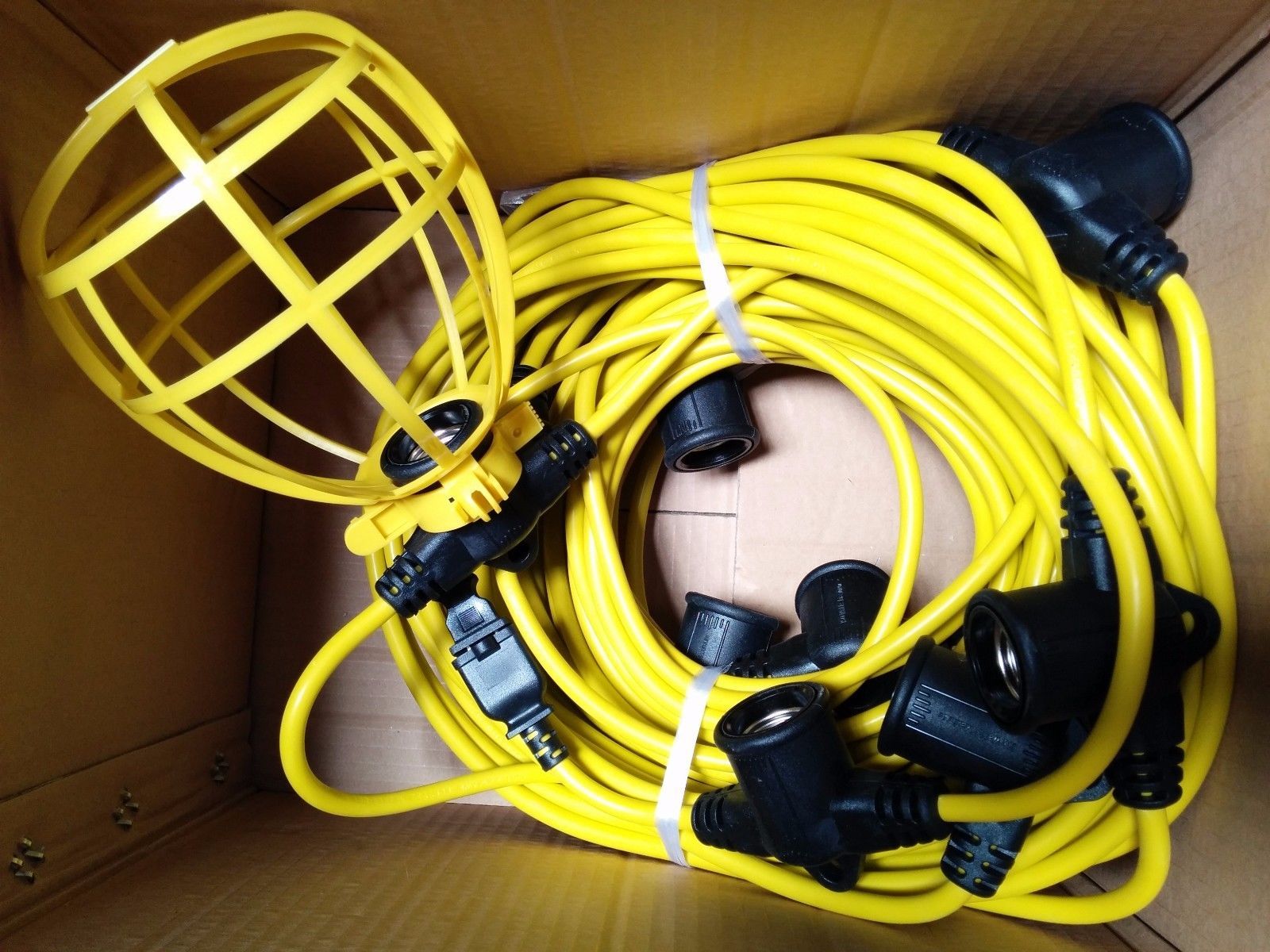 wholesale 100 ft temporary lighting string work construction lighting