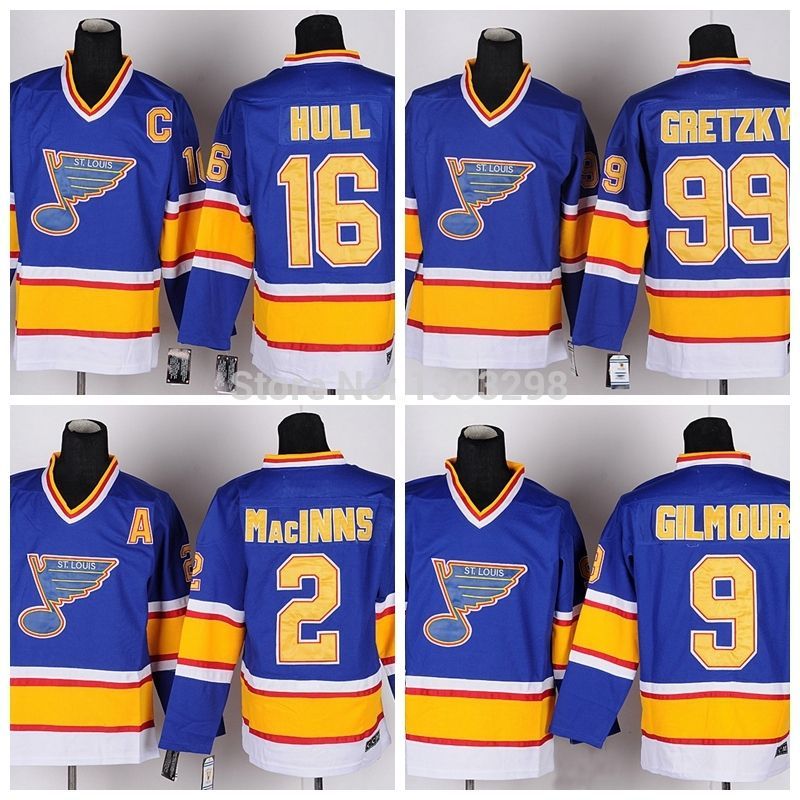 2019 Cheap Mens St. Louis Blues Hockey Jerseys Throwback 2 Al Macinnis