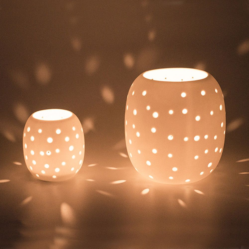 Art Craft Cmcm Porcelain Candle Holder Set Solid White - See Larger Image art craft cmcm porcelain candle holder set solid white - see larger image