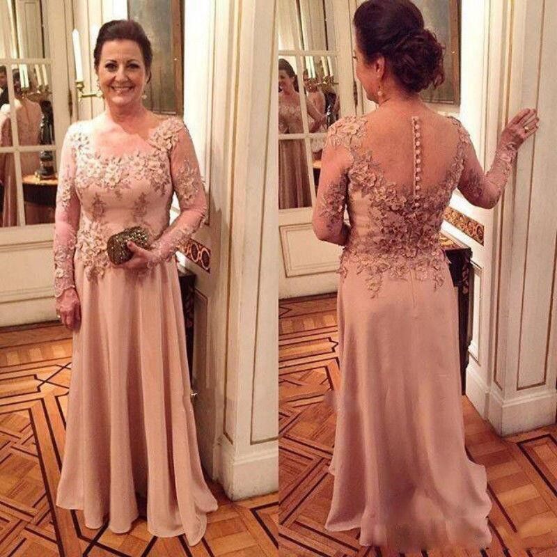 Long Sleeve Mother of Groom Dresses