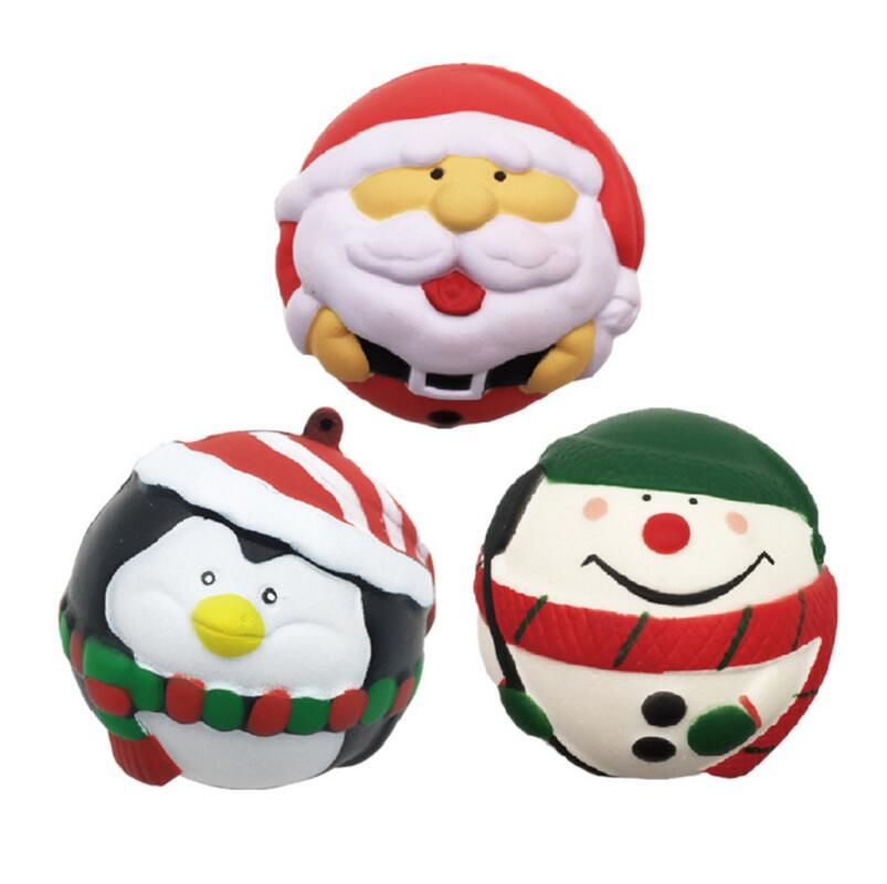 Hot 7cm Christmas Squishy Toys For Kids Slow Rising Squishy Finger Doll