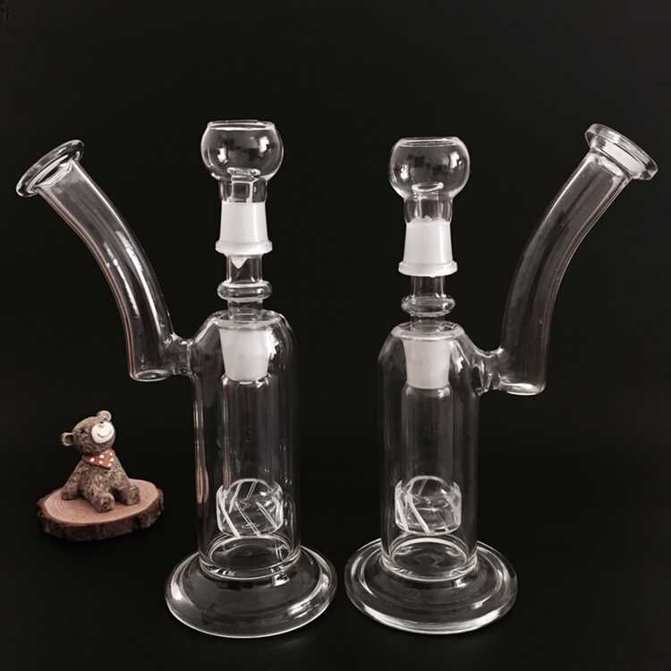 2020 Bubbler Glass Bong Percolator Smoking Water Pipes 18.8mm Joint With Dome Nail Oil Rigs Ash