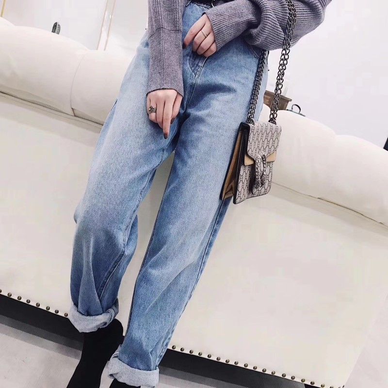 Acquistare Jeans Celebrity Online Europei E Americani Jeans Larghi A Vita  Larga Con Arricciatura Larga Più Jeans Stile BF Pantaloni Casual Economico  | Consegna Veloce E Qualità | It.Dhgate
