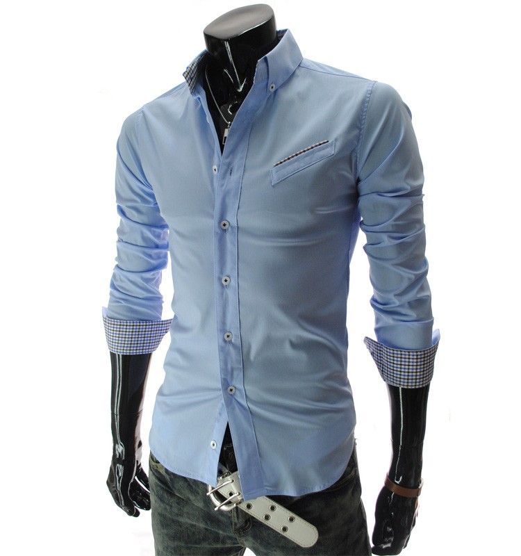 Wholesale Stylish And Cheap Style2 2015 Fashion Men Dress Shirts Long ...