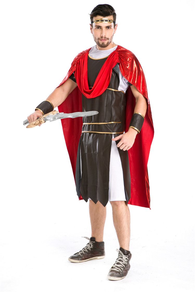 Roman Soldiers Serving Cosplay Halloween Gladiator Game Spartans Mens ...