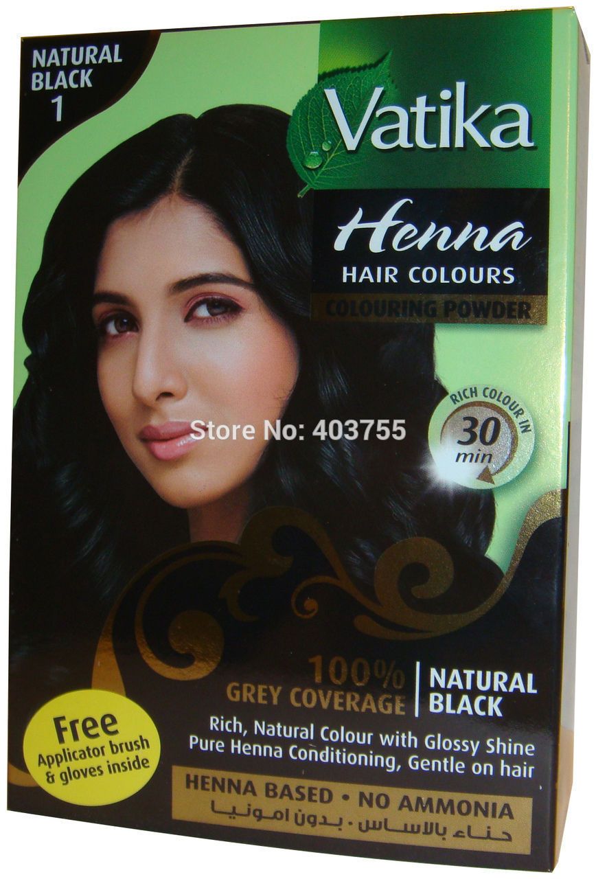 Dabur Vatika Henna Powder Hair Natural Black Indian Henna 60g Hair