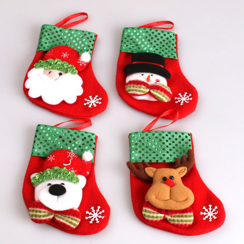cute santa reindeer snowman bear white christmas socks gift bags christmas candy bag decoration merry christmas supplies christmas table decoration - Christmas Socks Decoration cute santa reindeer snowman bear white christmas socks gift bags christmas candy bag decoration merry christmas supplies christmas table decoration - Christmas Socks Decoration