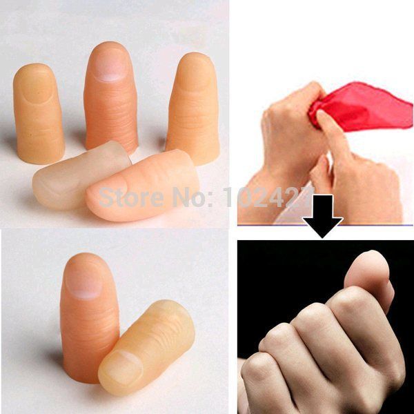 finger tricks m Up Wholesale Magic Close Thumb New Tip Vanish Rubber Trick