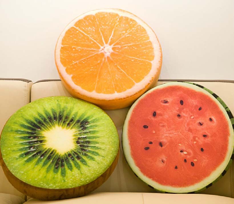 orange fruit cushion