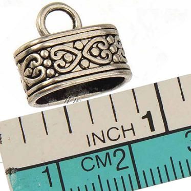DIY Clasps för läder Multi Armband Krokar Växlar Vintage Silver Metal Heart Love 12 * 7mm Ovala Stora Hole Smycken Resultat Handgjorda 50st