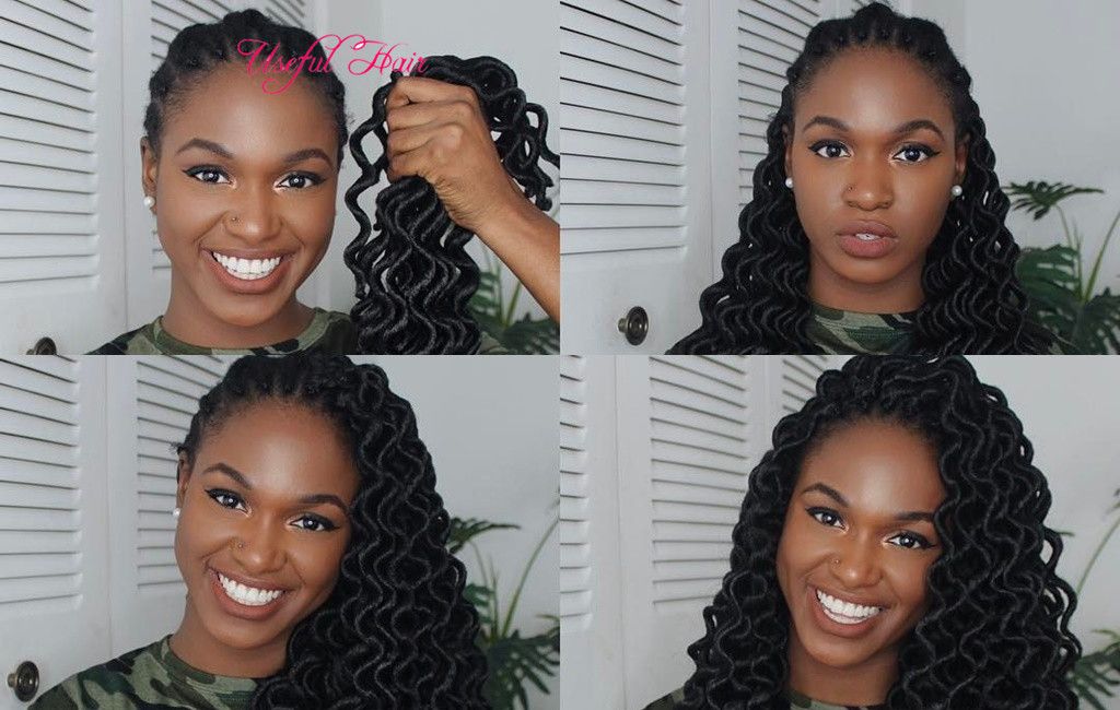 2020 100g Deep Wave Spring Twist Blonde Hair Extensions Waving