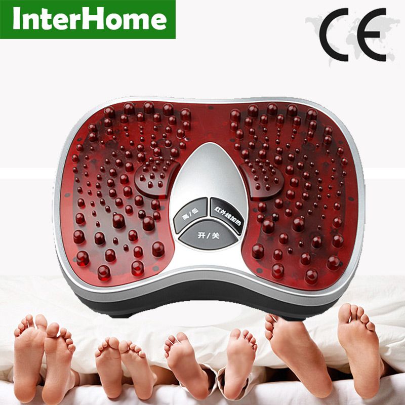 New Foot Reflexology Electric Vibrating Foot Massage Infrared Heat Therapy Body Relax Blood