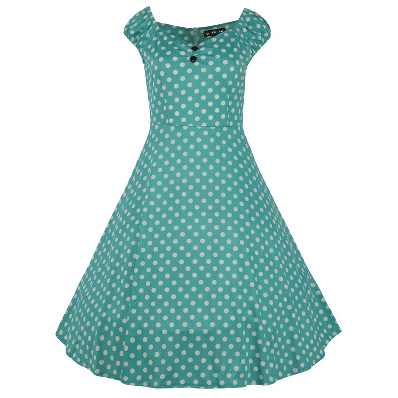 50s Puffy Sleeve Dress