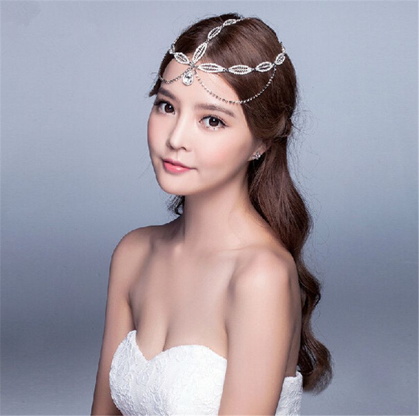 Indian Wedding Headband Forehead Hair Chain Jewelry Vintage