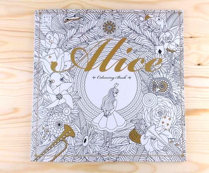 Adult Coloring Books Alice In Wonderland Paper Colouring Book 96 Pages For Kids Relieve Stress Graffiti Painting Drawing