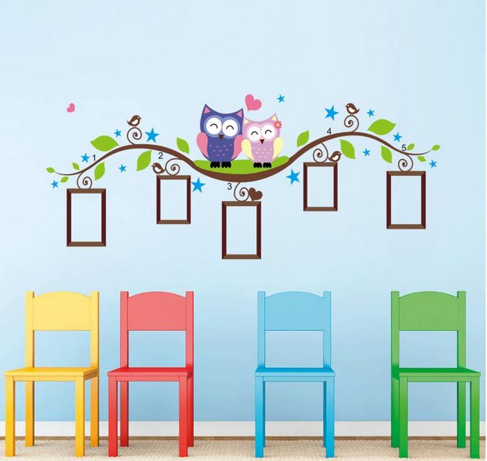 Picture Frame Wall Decals new fashion owl picture frame wall stickers favorite mascot wall Picture Frame Wall Decals new fashion owl picture frame wall stickers favorite mascot wall