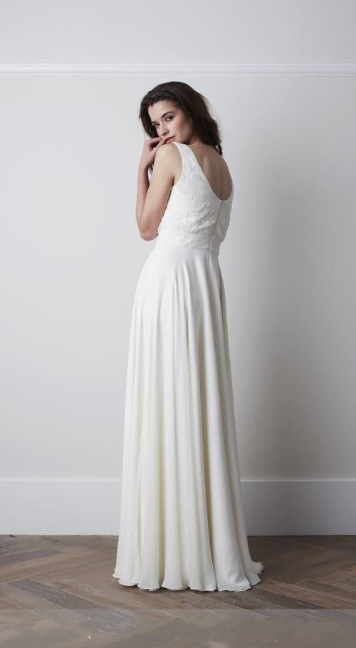 Discount 2016 Modest Summer Beach Wedding Dresses With Short Sleeves Chiffon Lace Decored A Line ...