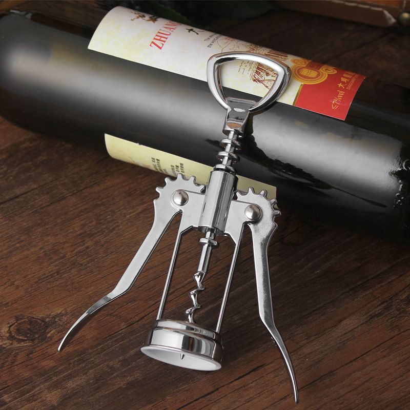 ステンレス鋼ワインの栓抜きオープナーのハンドルの圧力コルク抜き赤ワインオープナーキッチンアクセサリーバーツールウィングコルクスクリーウーオープナーWX9-117