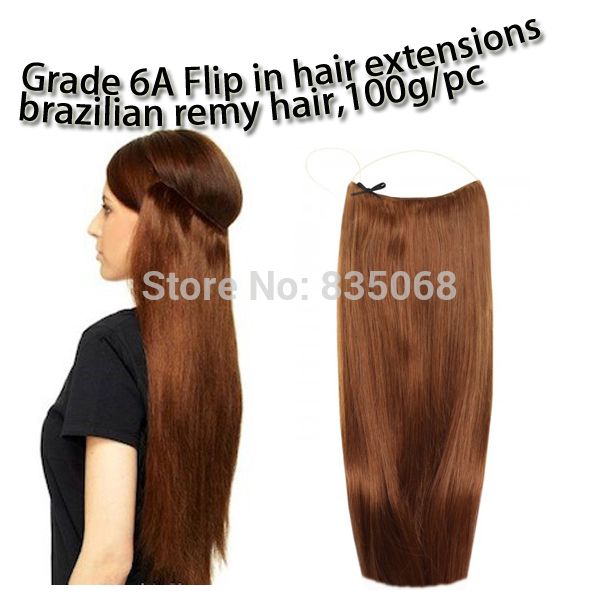 2018 grade 6a double drawn hair flip in hair extensions halo hair