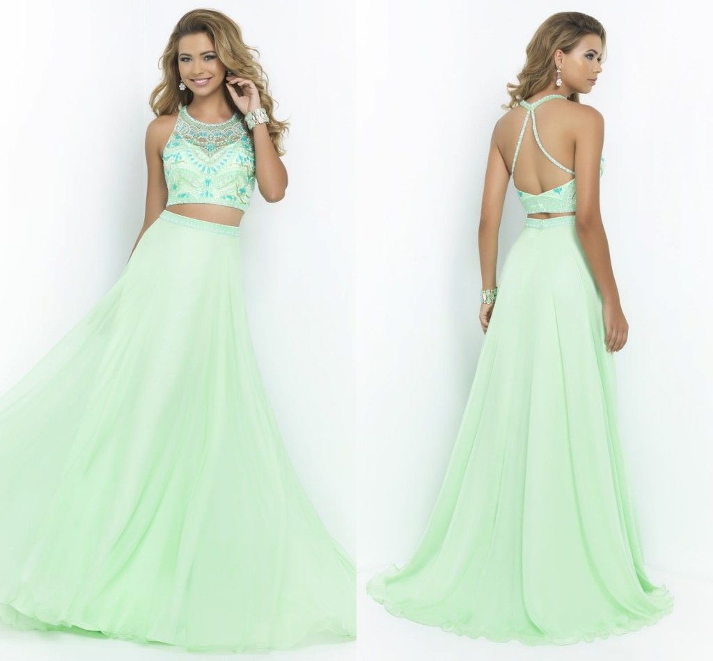 crop top prom dress