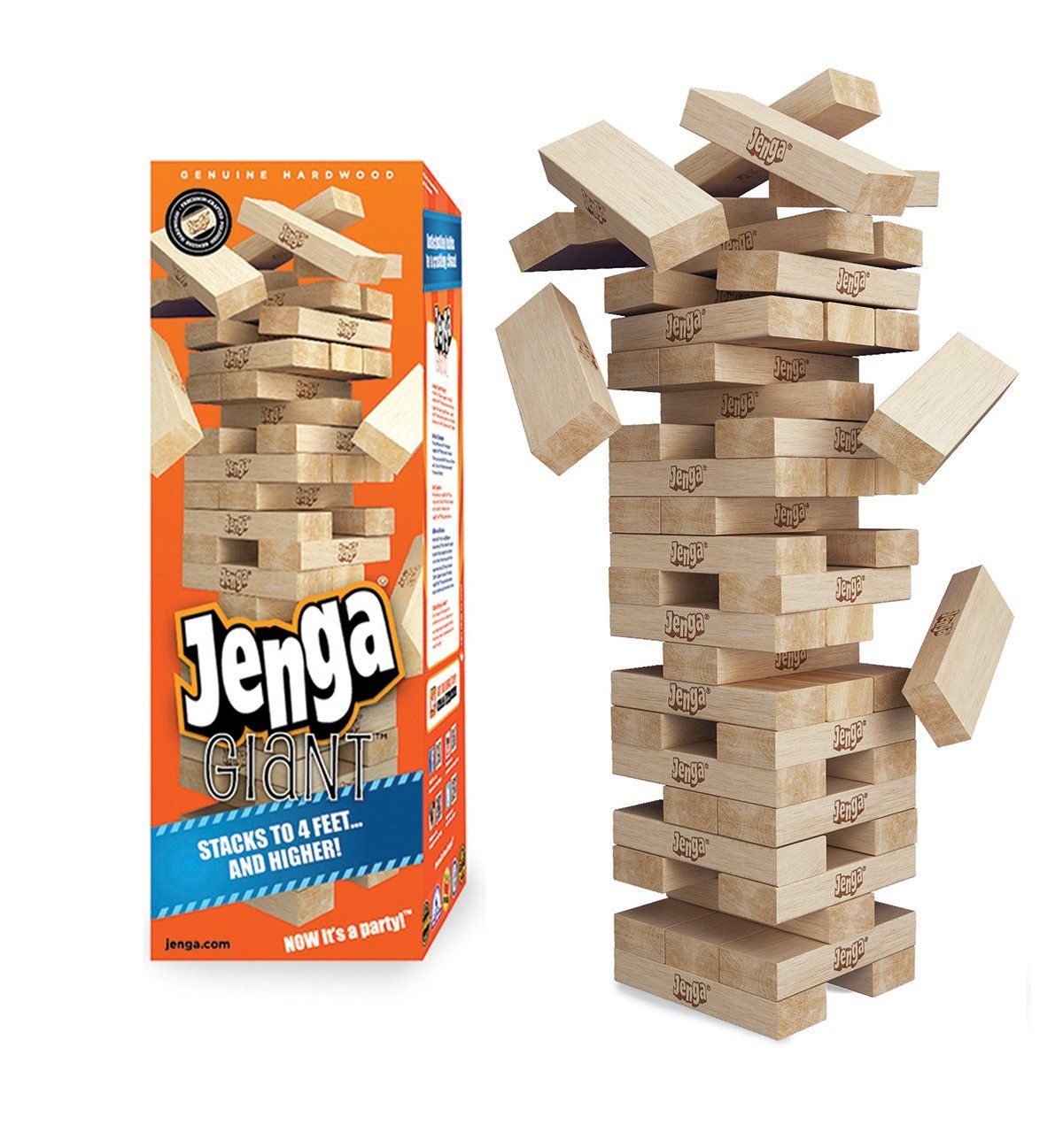 Jenga Hardwood Game Family Board Game Wooden Stacking Tumbling Tower