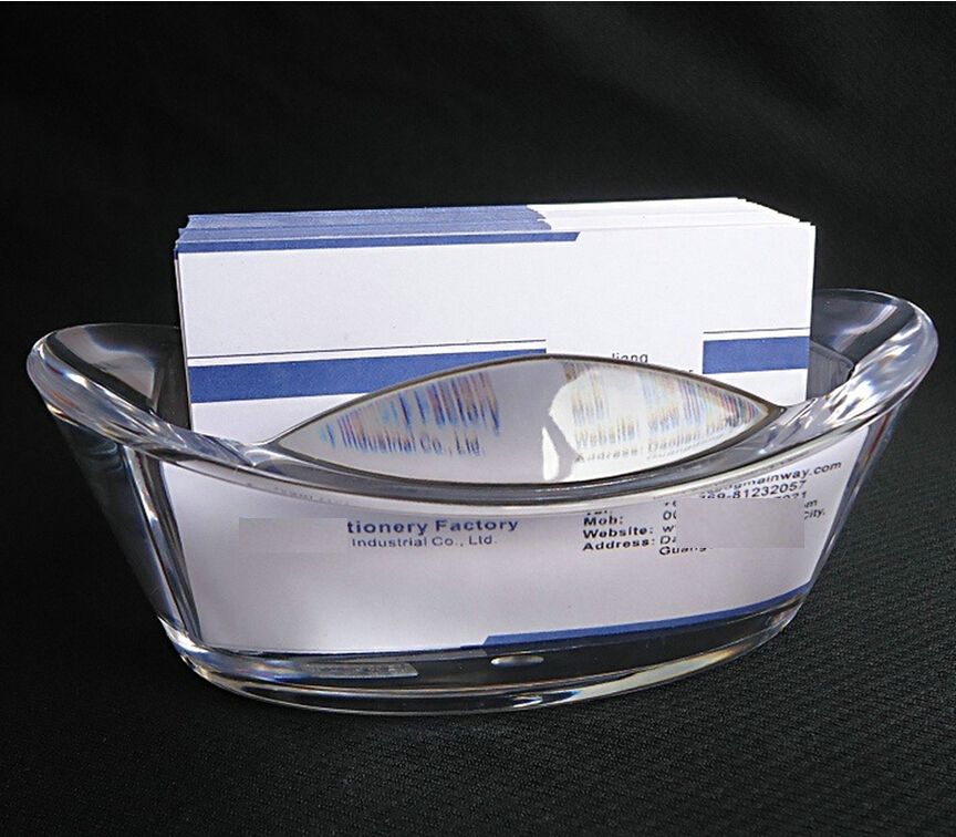 WholeSale Novelty Business Card Folders Crystal Boat