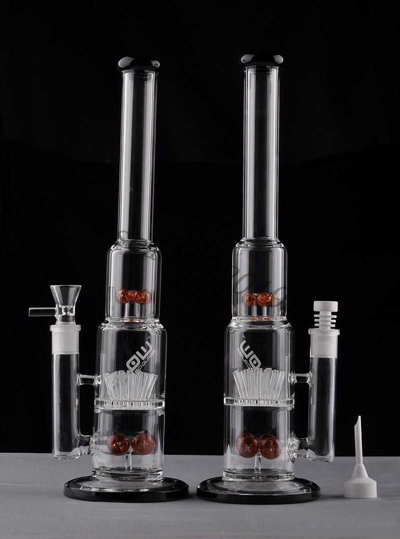 2020 Two Function Thick Glass Bongs Shower Head Perc Sprinkle Bars