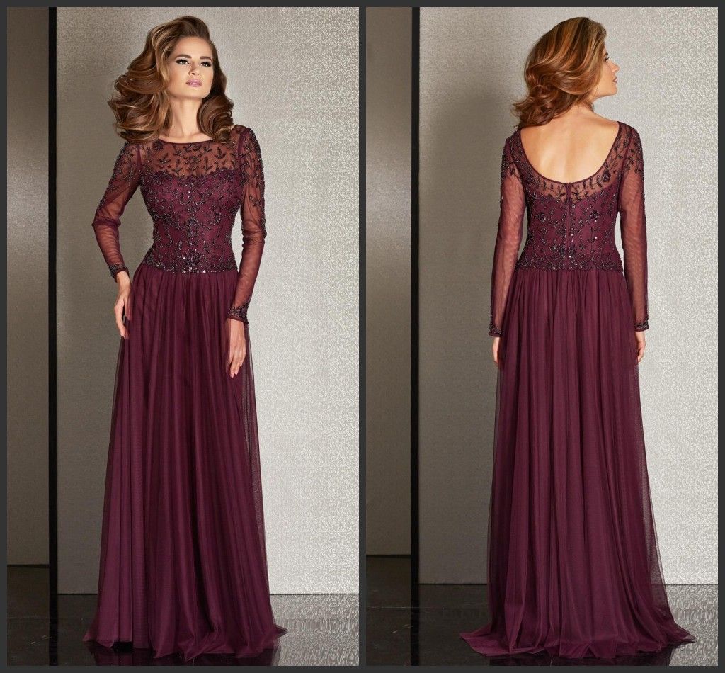 Plum Mother Of The Bride Dresses 1