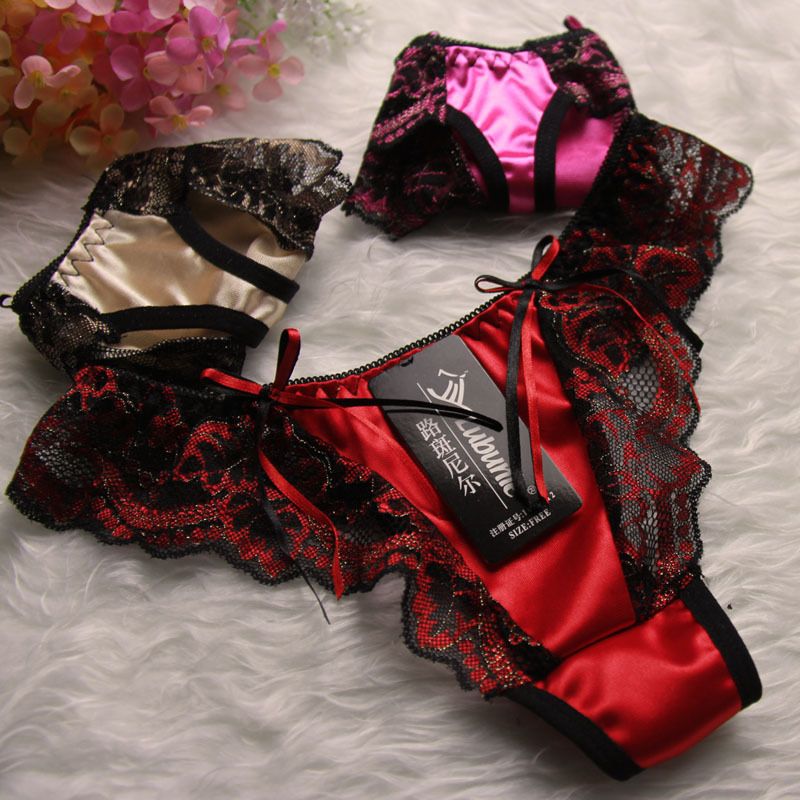 Wholesale Women Sexy Satin Panties Womens Pants Hot Style Sexy Ladies