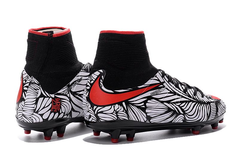 neymar black and white boots