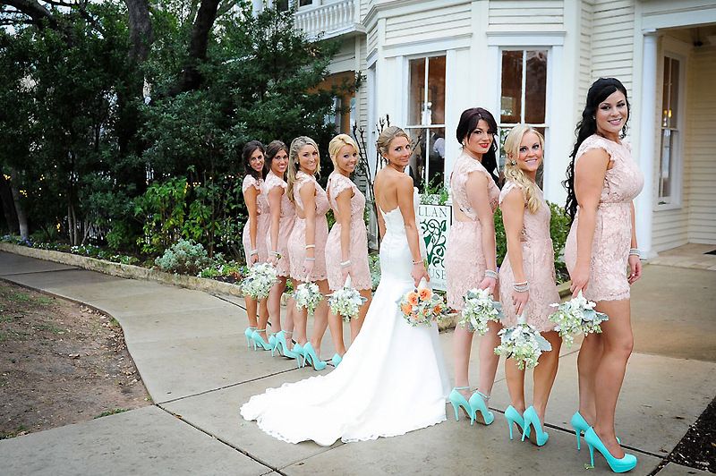 ivory lace bridesmaid dresses