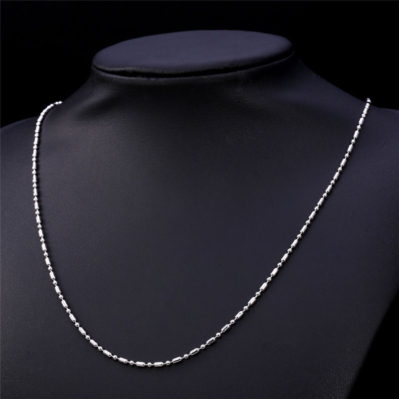 2020 Unisex Gold Ball Chain To Match Pendants Platinum/18K Gold Plated