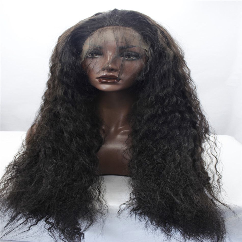 Synthetic Lace Front Wig Heat Resistant Kinky Havana Curly African