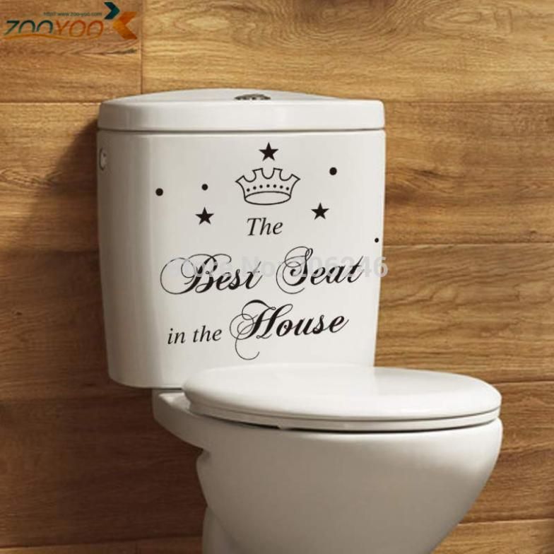 Best Seat In The House Waterproof Wallpaper For Bathroom Wall Tile ... Best Seat In The House Waterproof Wallpaper For Bathroom Wall Tile ...