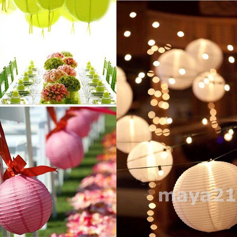 wholesale 8 inch 11multi optional colors wedding paper lanterns