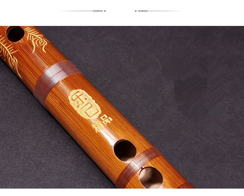 Discount Bamboo Flute Chinese Traditional Totem Dragon And Phoenix