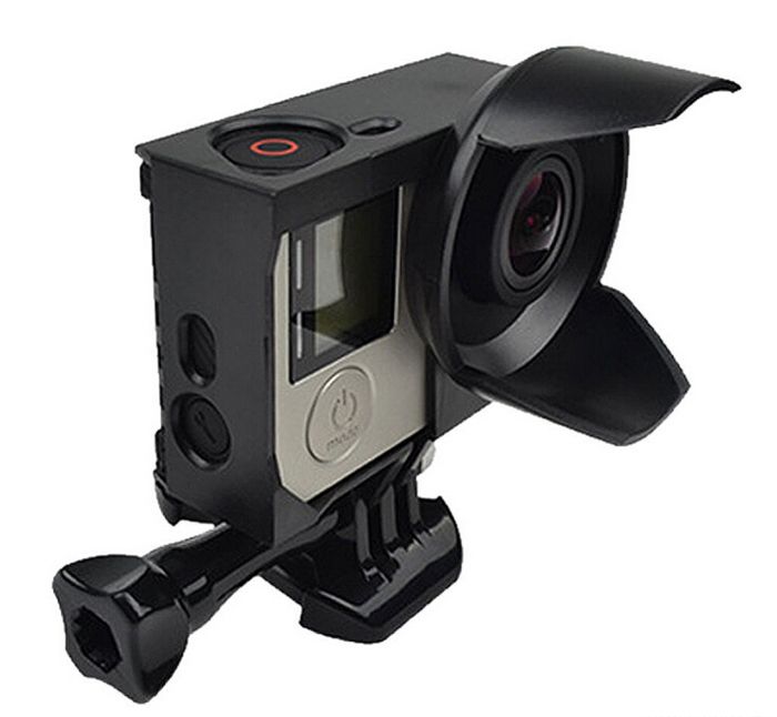 2019 Gopro Protective Frame With Lens Hood Sunshade Housing Frame For