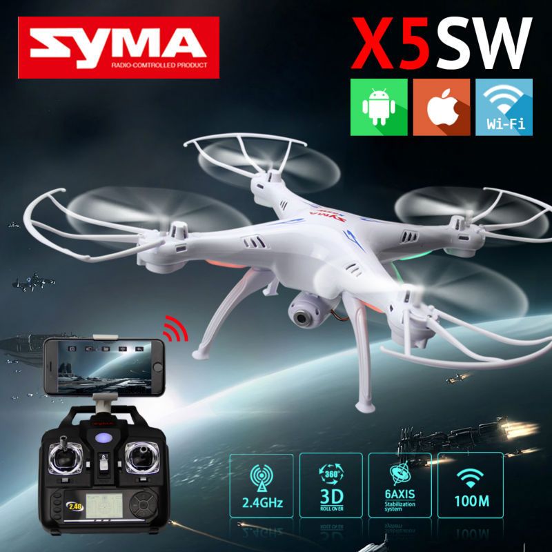 Original Drones Syma X5sw Wifi Rc Drone Fpv Helicopter Quadcopter With