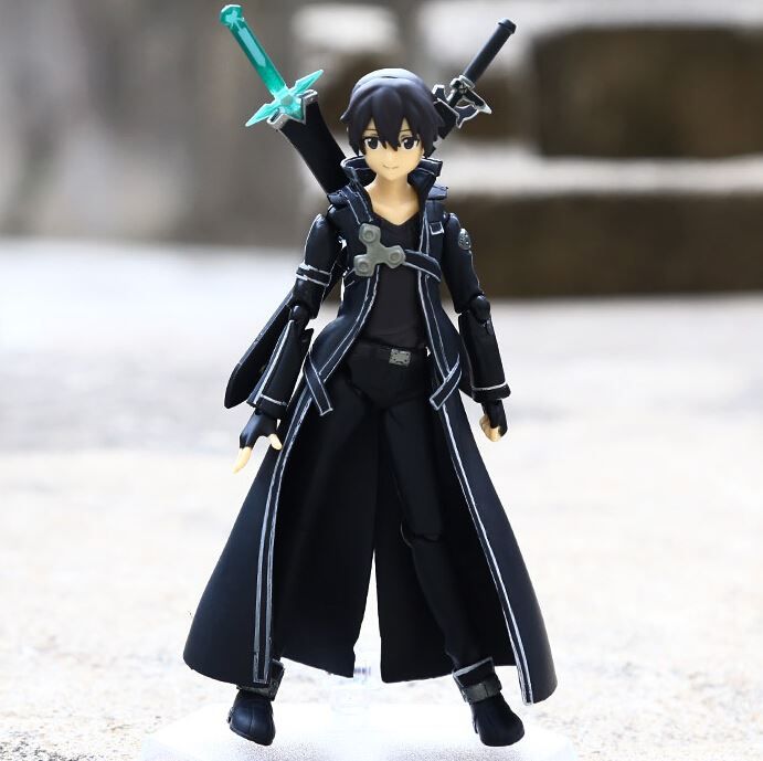 Anime Brinquedos Sword Art Online Krito Dual Wield Sword Sao PVC Action