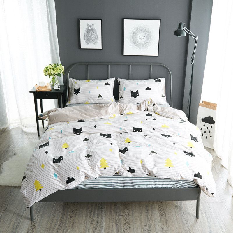 Home Textile Summer Bedding Set Cat King Duvet Cover Queen Bed Sheet Home Textile Summer Bedding Set Cat King Duvet Cover Queen Bed Sheet 100 Cotton Modern Brief Pillowcase Linen With 226 35 Piece On