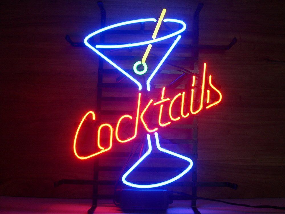 2019 New Cocktails Light Neon Beer Sign Bar Pub Sign Real