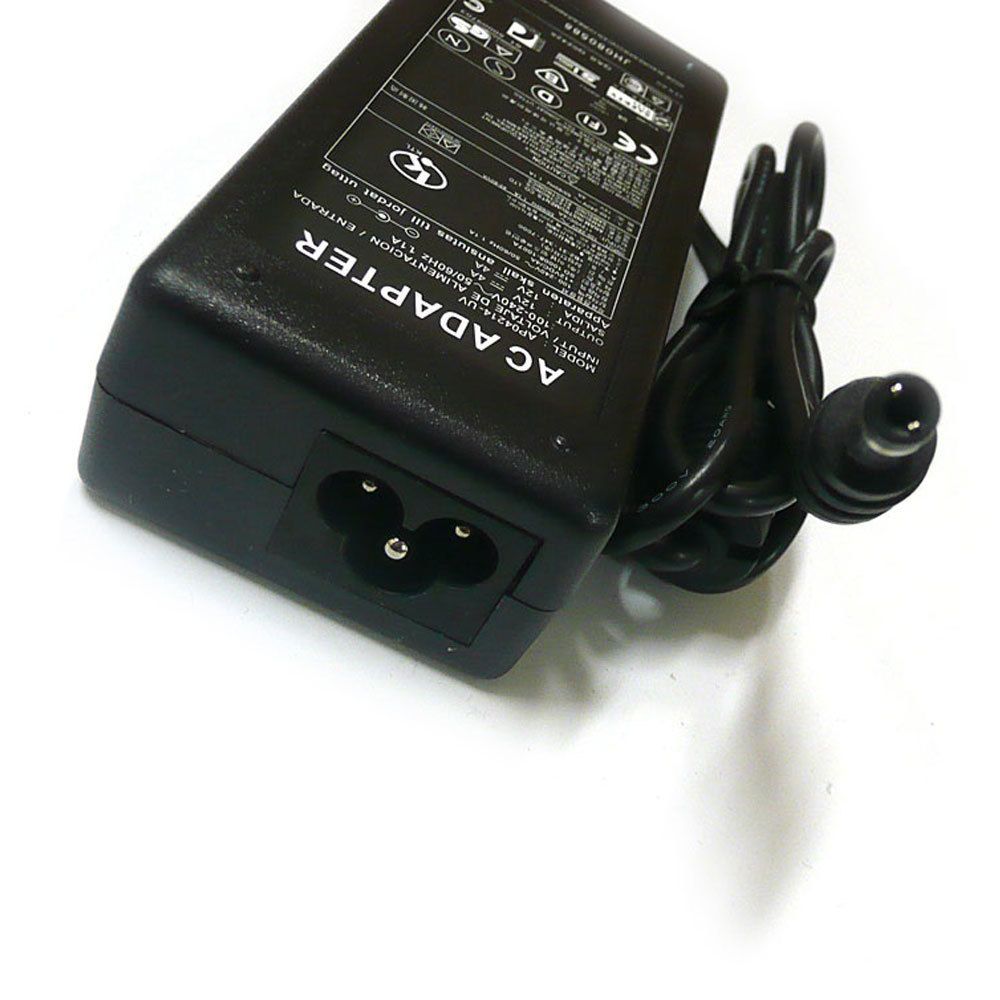 DC Power Supply For 12 Volt Adapter LCD Monitor 12V 4A + Cord Server