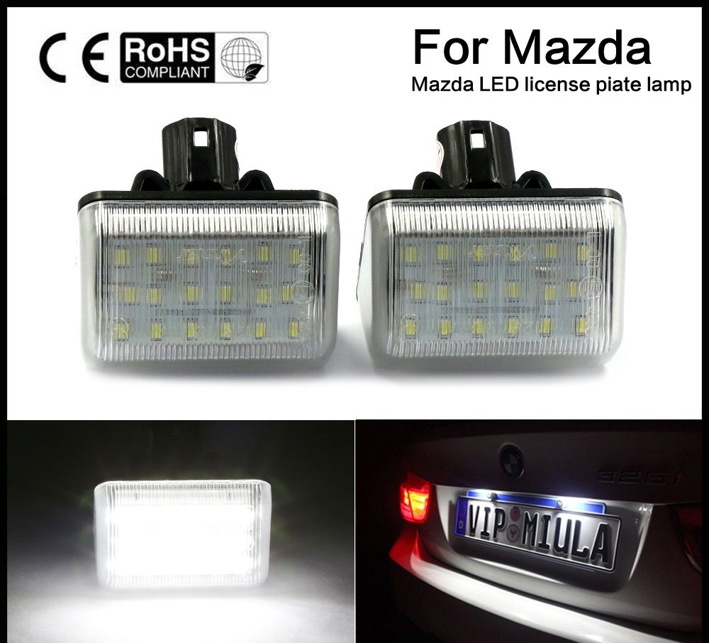 mazda 6 number plate light