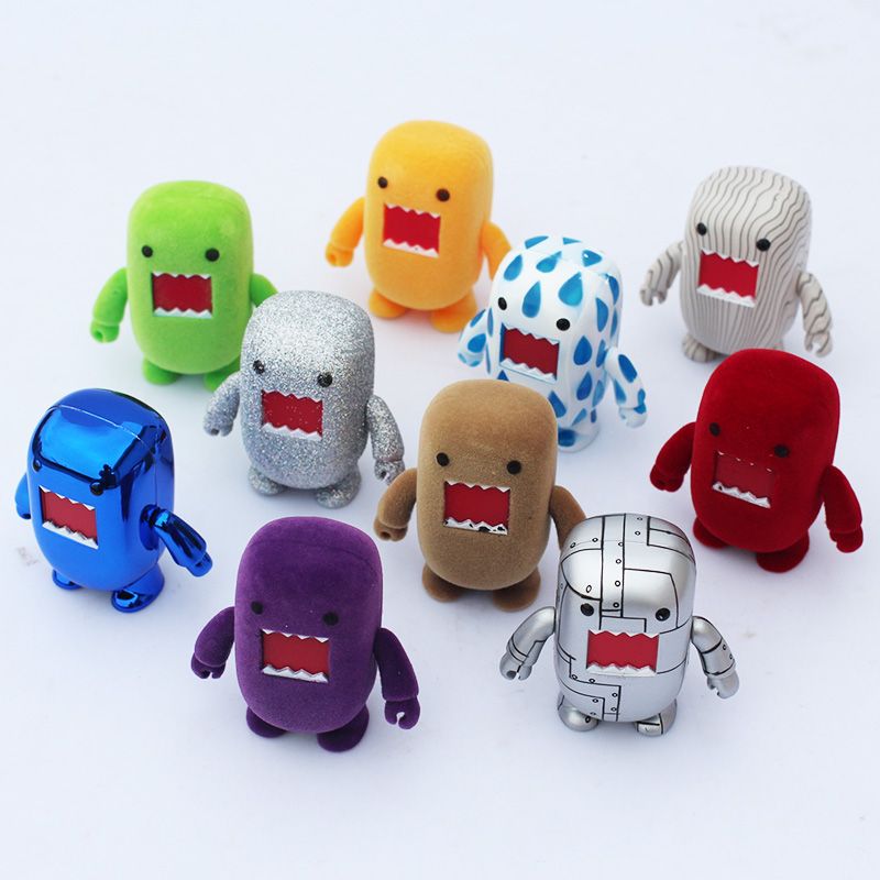 2021 Domo Kun Action Figures PVC Toys Domo Movable Figures Box Packaged
