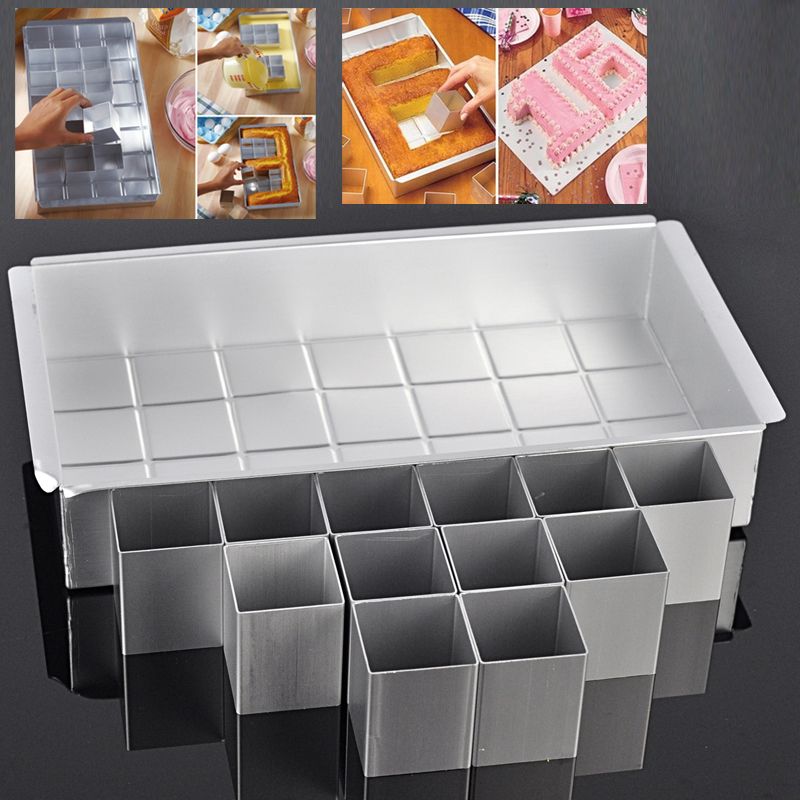 letters and numbers cake pan set