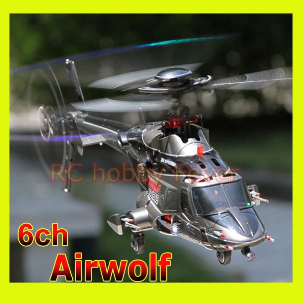 Wholesale Walkera RC Helicopter Airwolf 200SD3 Flybarless Triple Bladed
