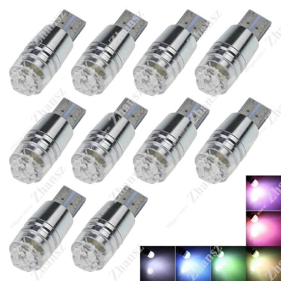 10 X Car 3 Smd 7020 Led T10 161 168 184 W5w Wedge Luggage 10 X Car 3 Smd 7020 Led T10 161 168 184 W5w Wedge Luggage Compartment Light License Plate Mini Reading Bulb Door Lamp For Citroen Audi Za118