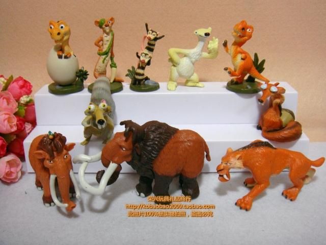 ice age manny ellie diego sid scrat pvc action figures toys dolls